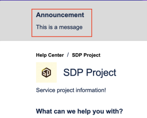 Portal announcement