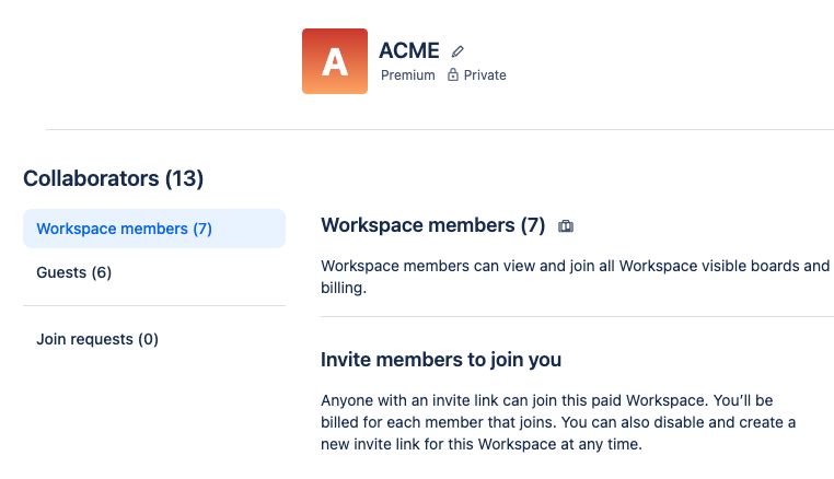 You can check how many Collaborators are in your workspace in the sidebar of the Workspace Members page.