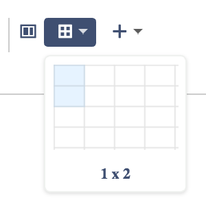 Inserting a table in the legacy editor