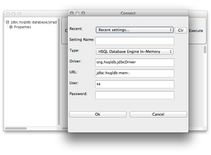 HSQL Connect