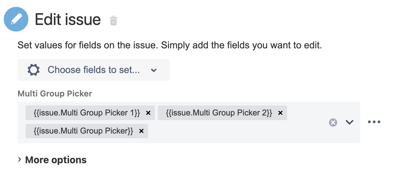 Scenario 3 - Use Case 2 - Various methods to update a group picker (multiple groups) field