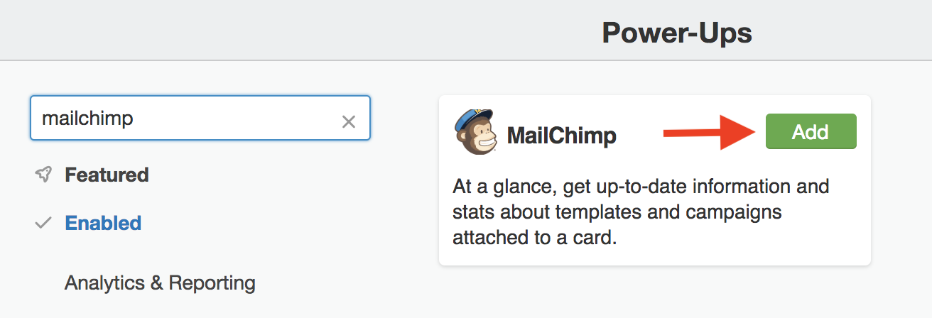 Using the MailChimp Power-Up, Trello