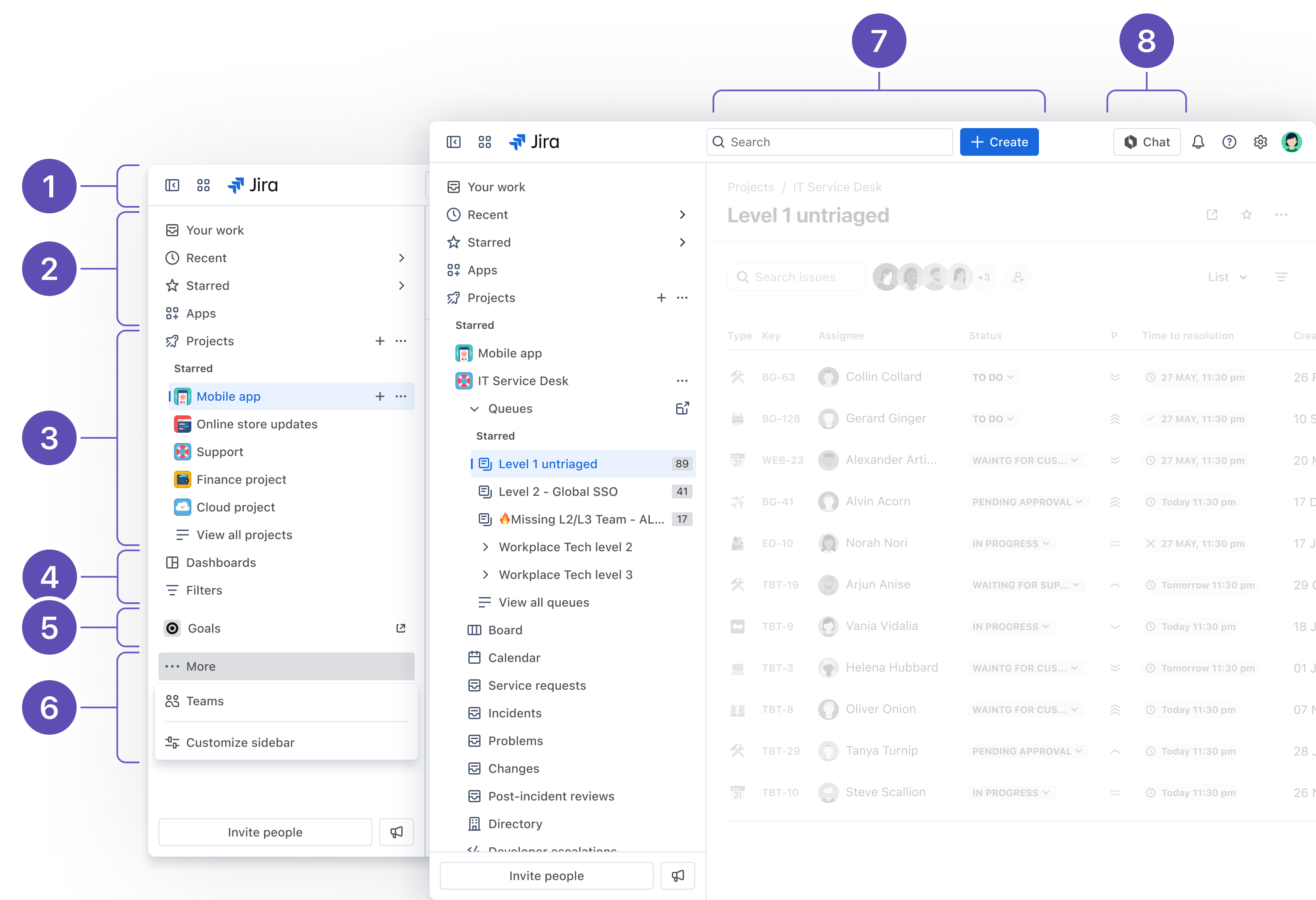 Jira の新しいナビゲーション