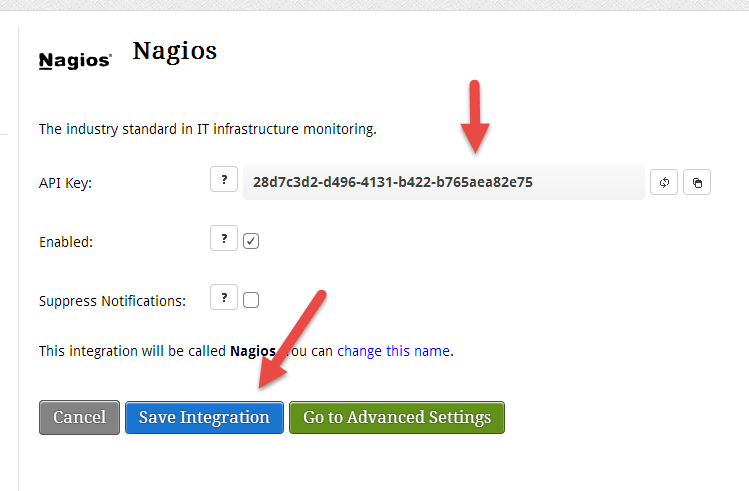 Nagios integration