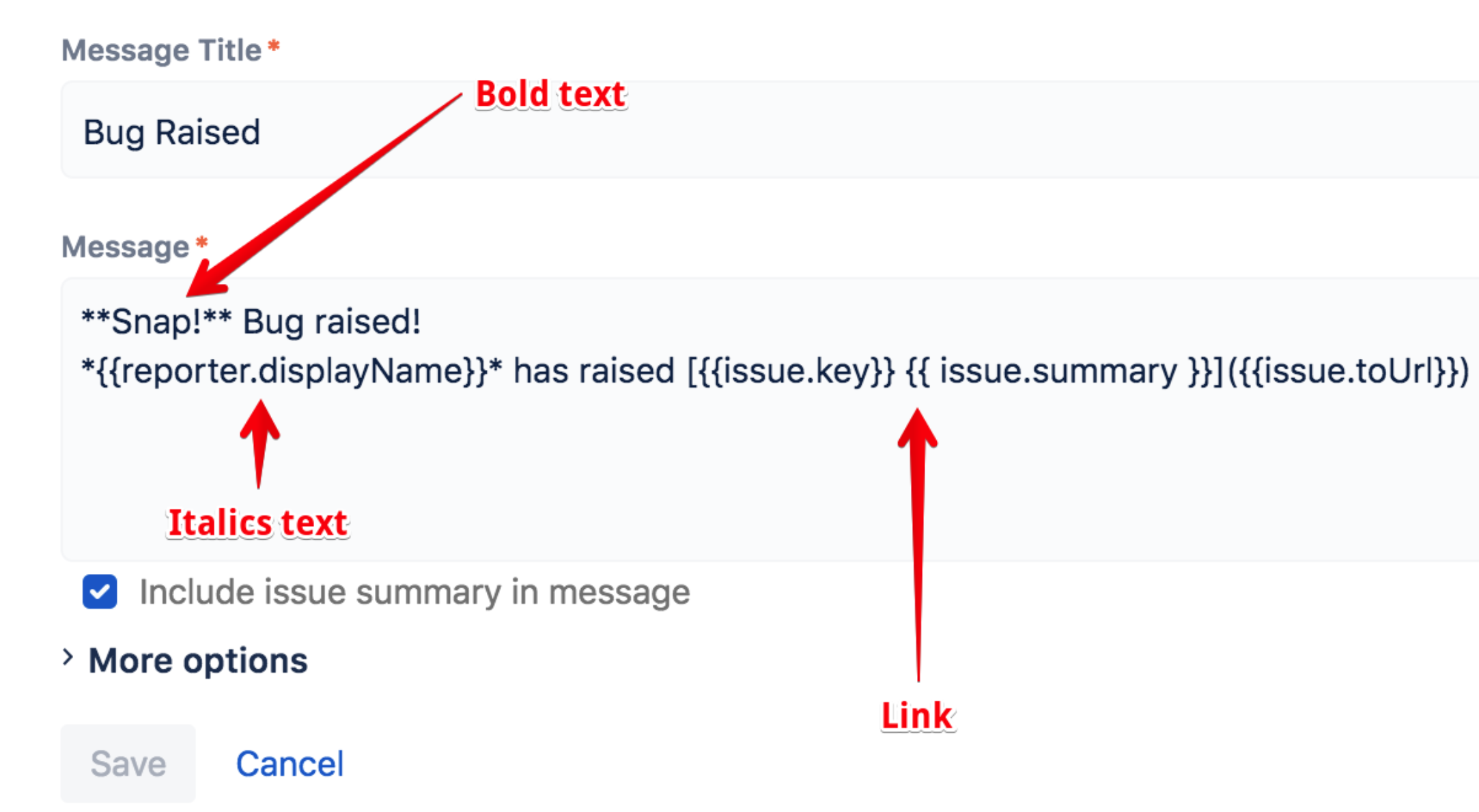 Breakdown of Teams message in Automation