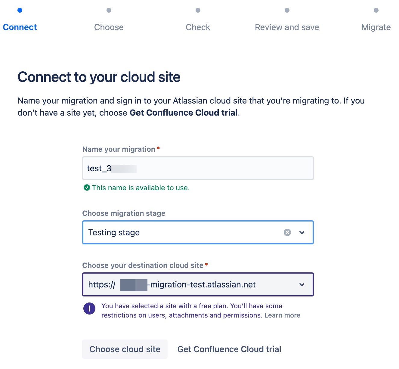 Connect to your cloud site