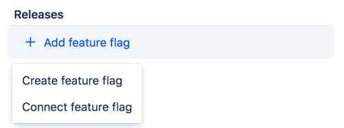 Releases with feature flag dropdown