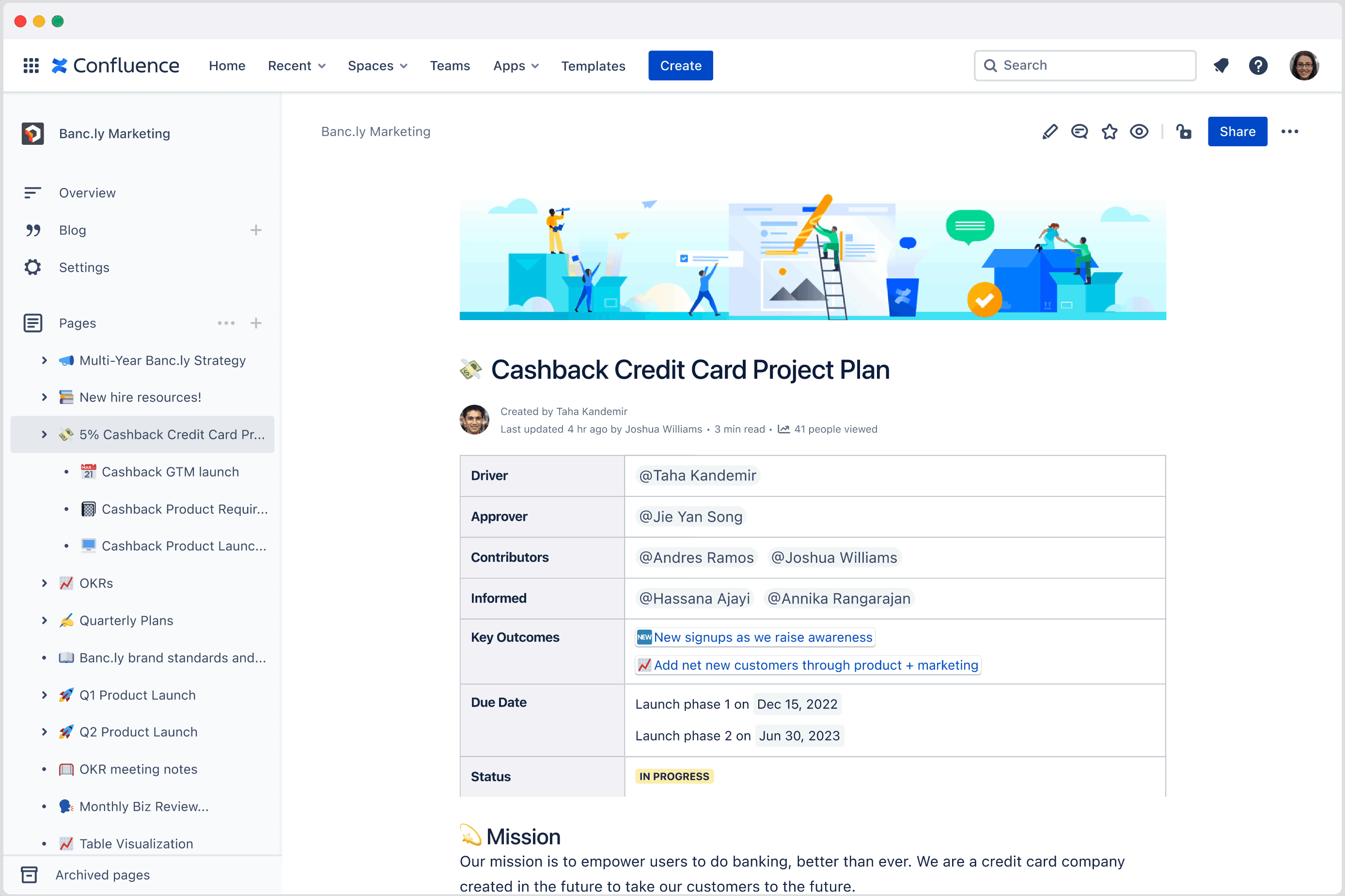 Confluence のクイック検索に質問を入力し、[AI に質問] を選択します。