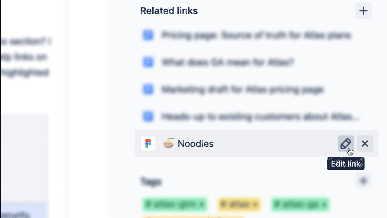 Titles of related links on projects can be changed for clarity