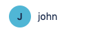 profile photo showing the name john