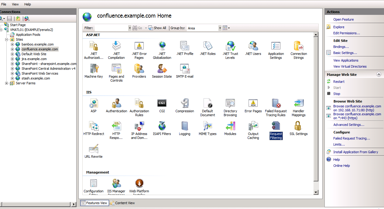 Request Filtering in IIS