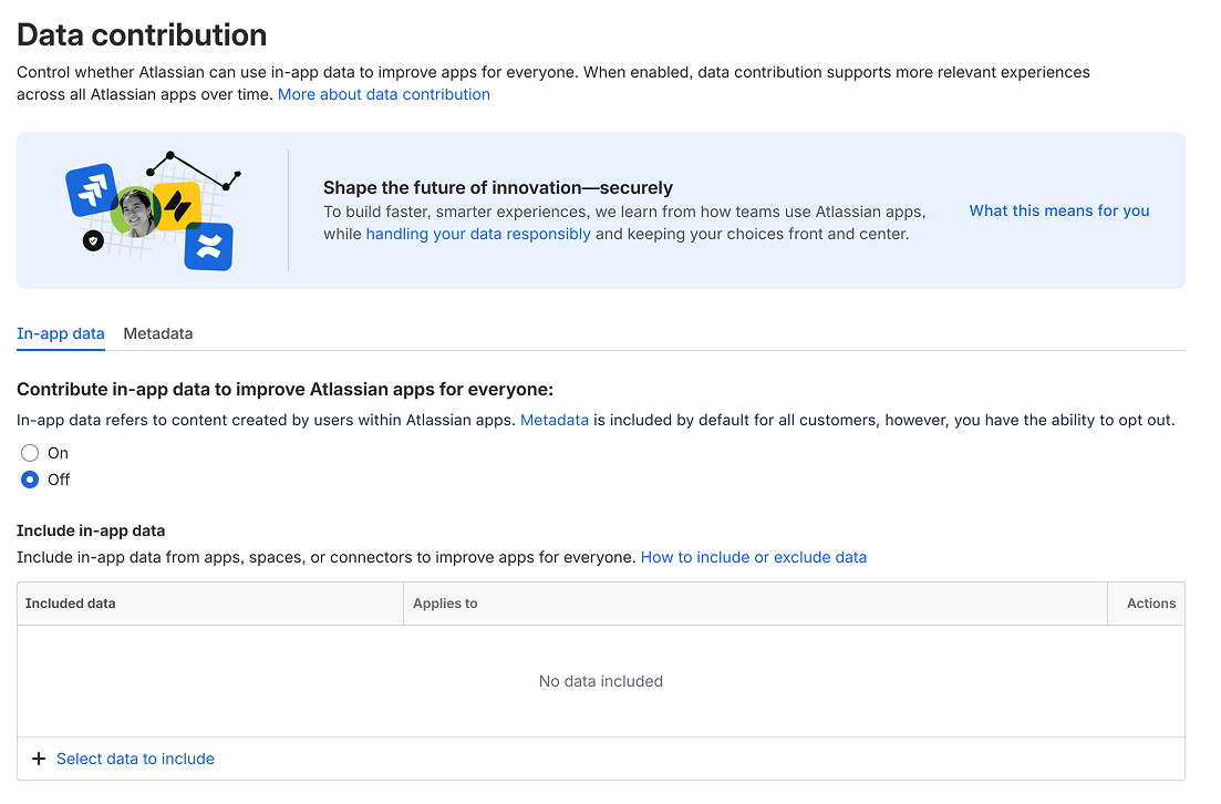 Default data contribution settings for Enterprise plan