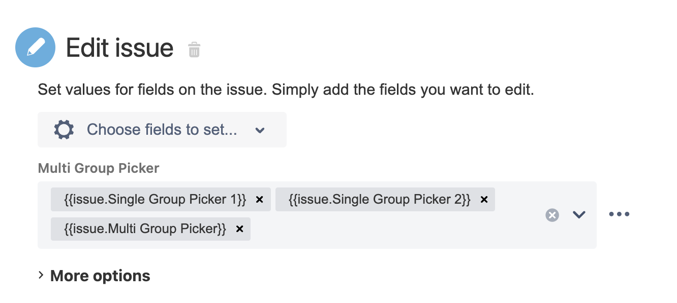 Scenario 2 - Use Case 2 - Various methods to update a group picker (multiple groups) field