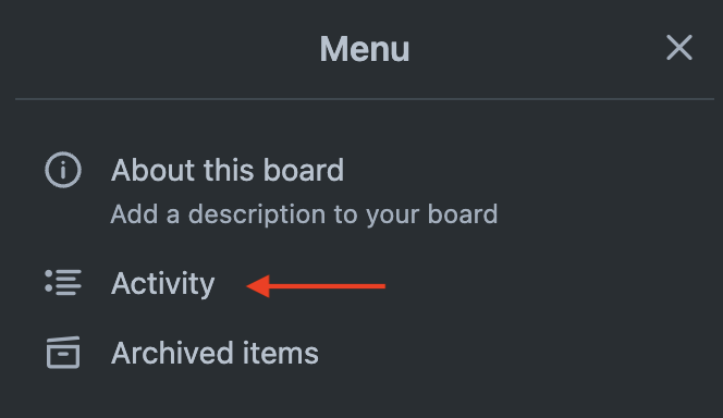 How do I view all recent activity in Trello? 