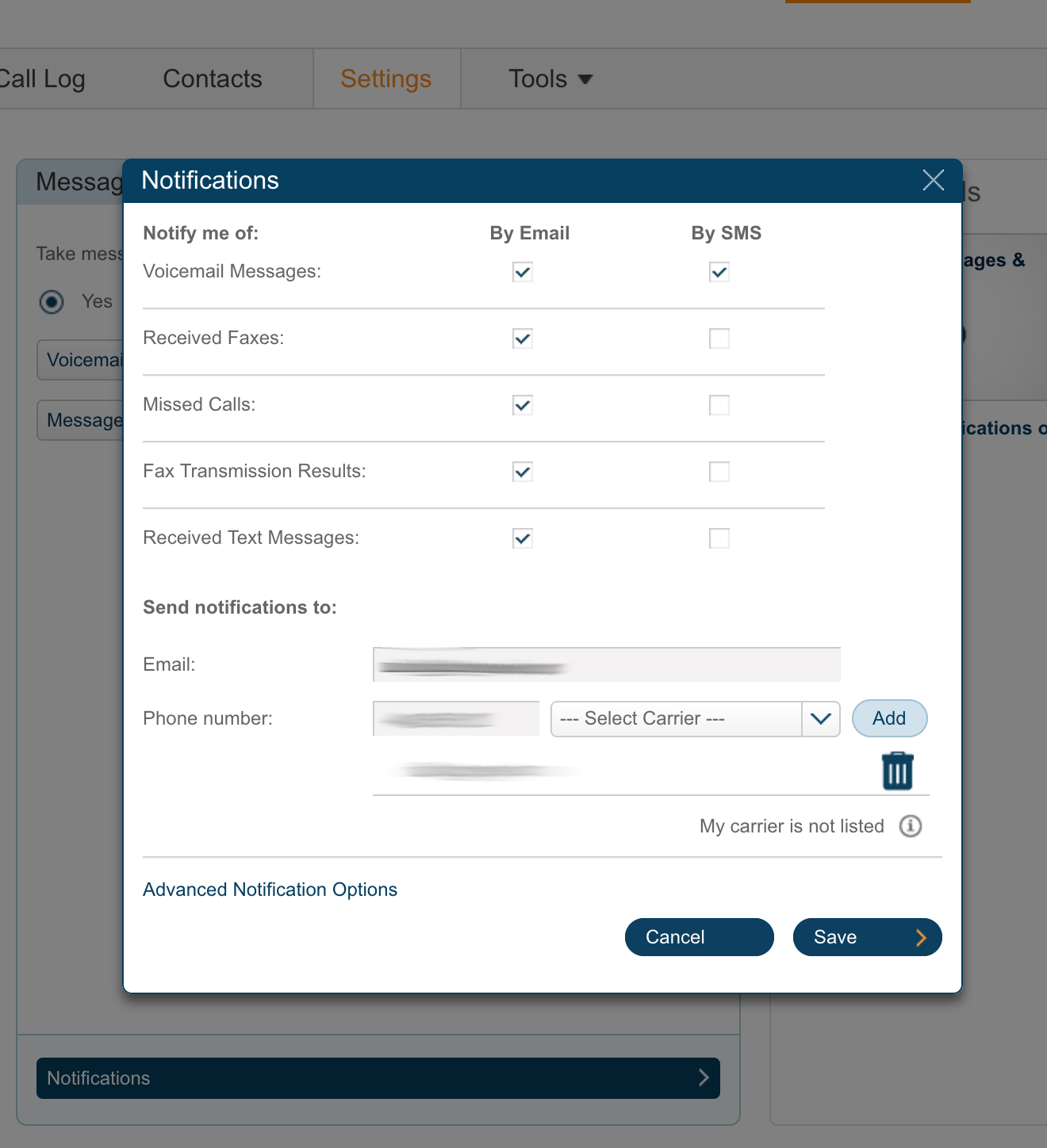 RingCentral Notifications