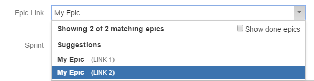 Epic Link field Jira View Issue