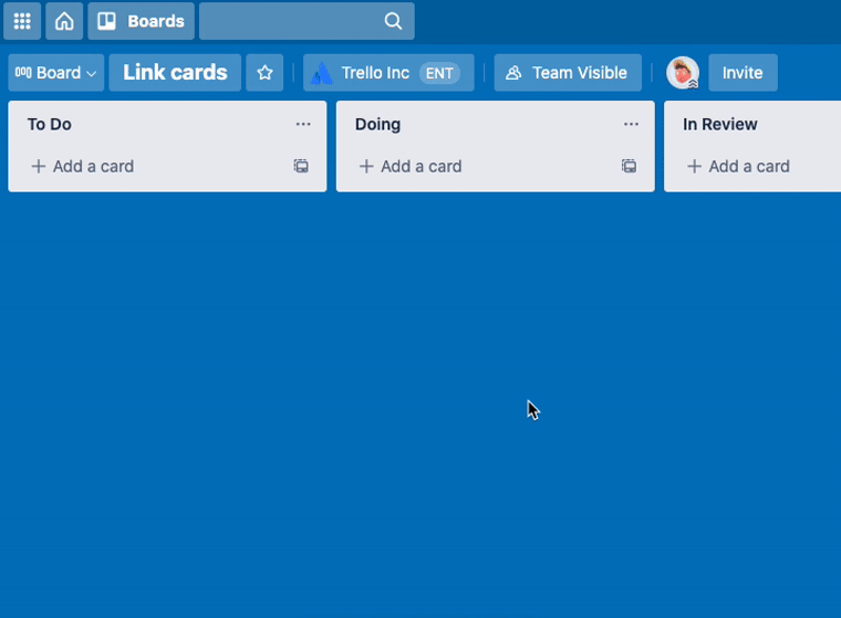 Sharing links to cards, boards, comments and actions, Trello