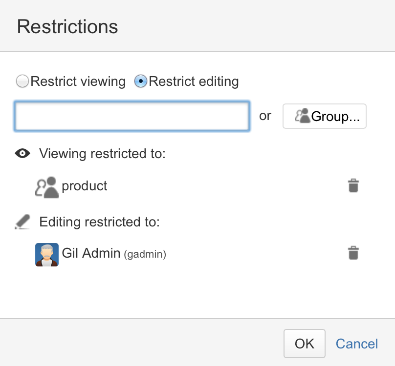 You can restrict viewing or editing of a Calendar by a person or group.