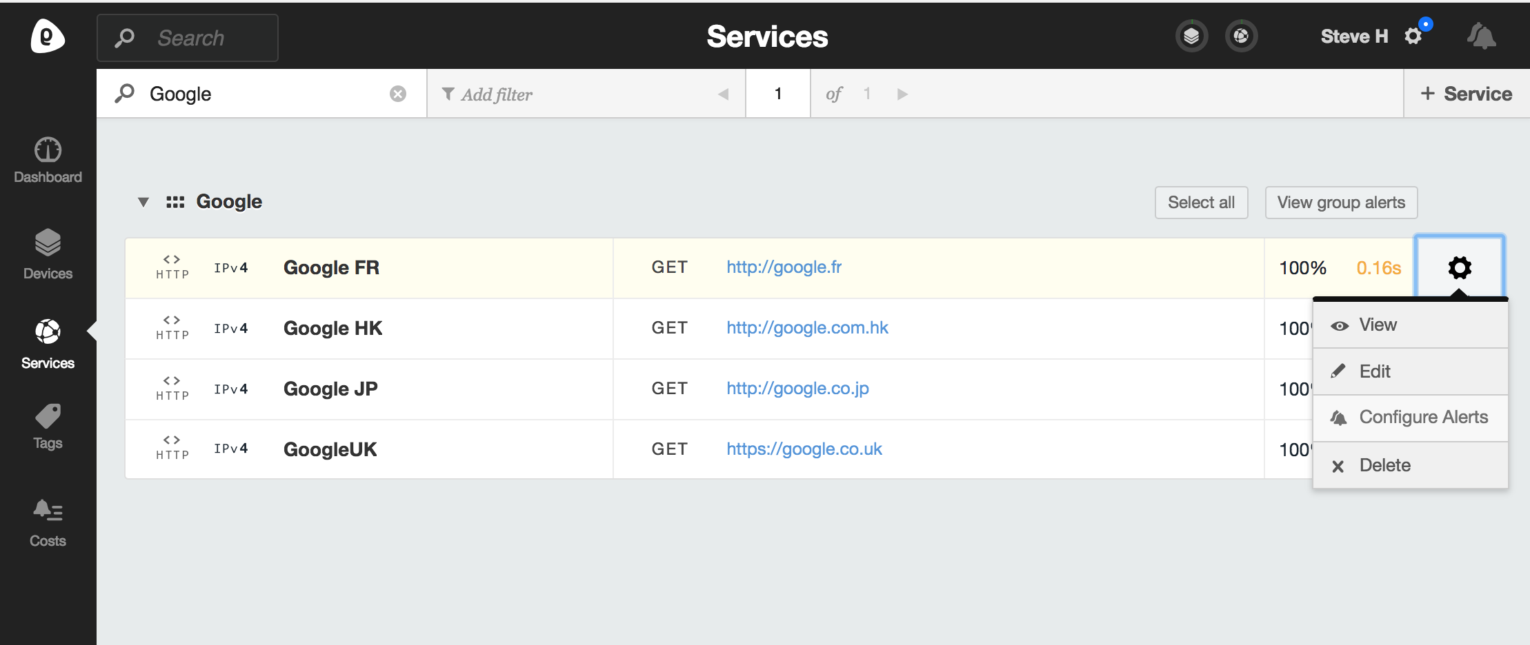 Server Density services