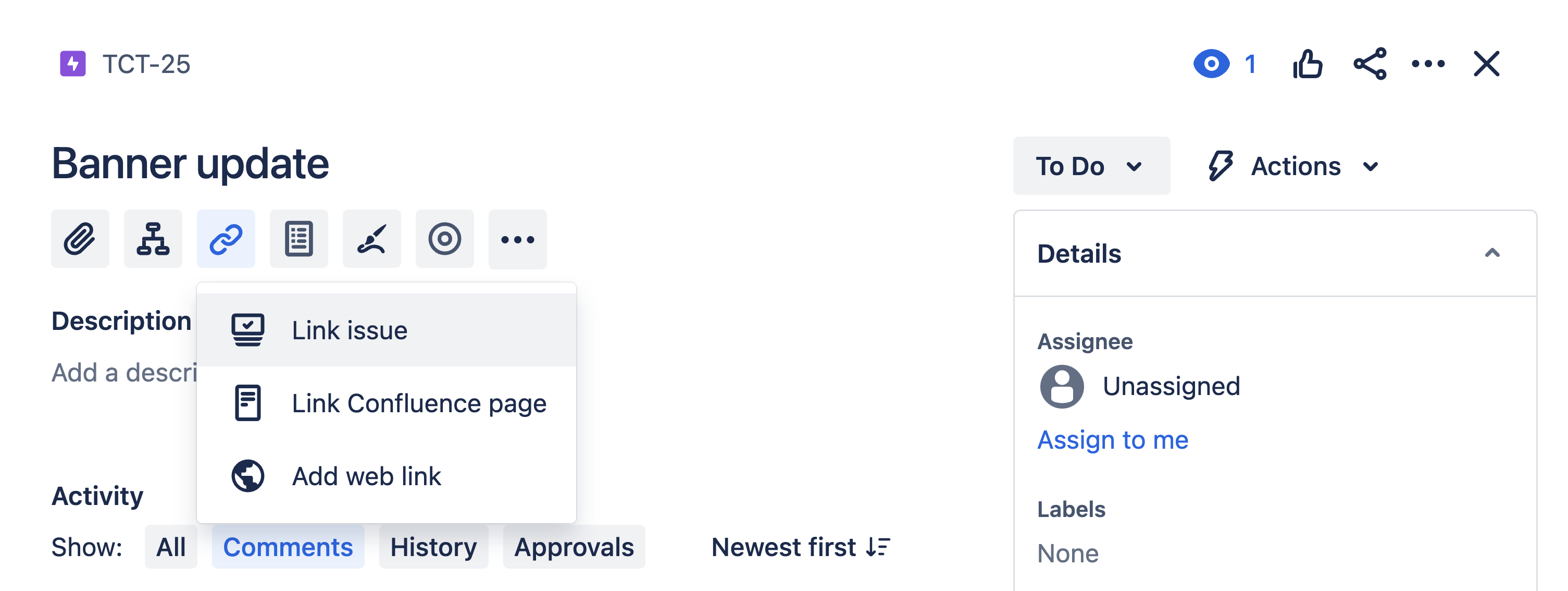 link issues to track dependancies 