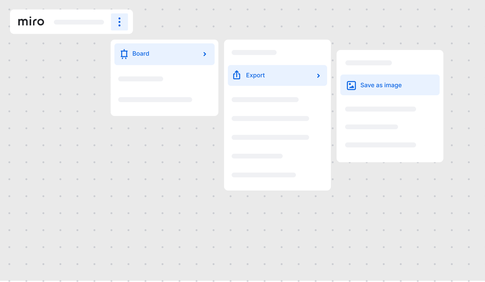 Exporting boards in Miro