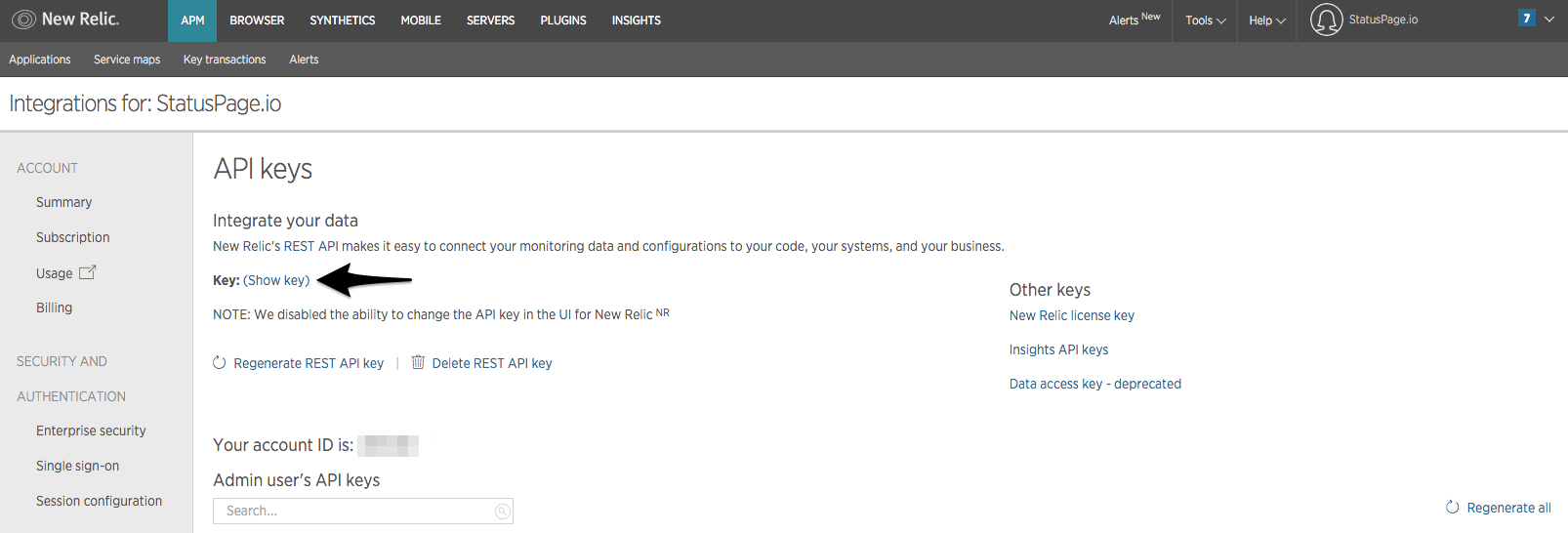 Add a New Relic metric Statuspage Atlassian Support