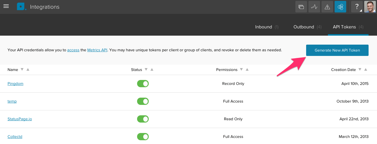 Librato configuration