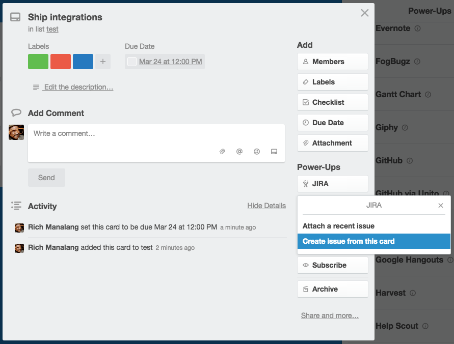 Powering Up Card-Back attachments & Jira and Confluence Power-Ups