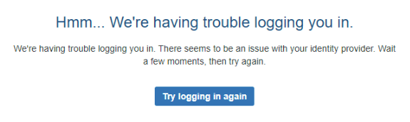 Atlassian Guard "trouble logging you in"