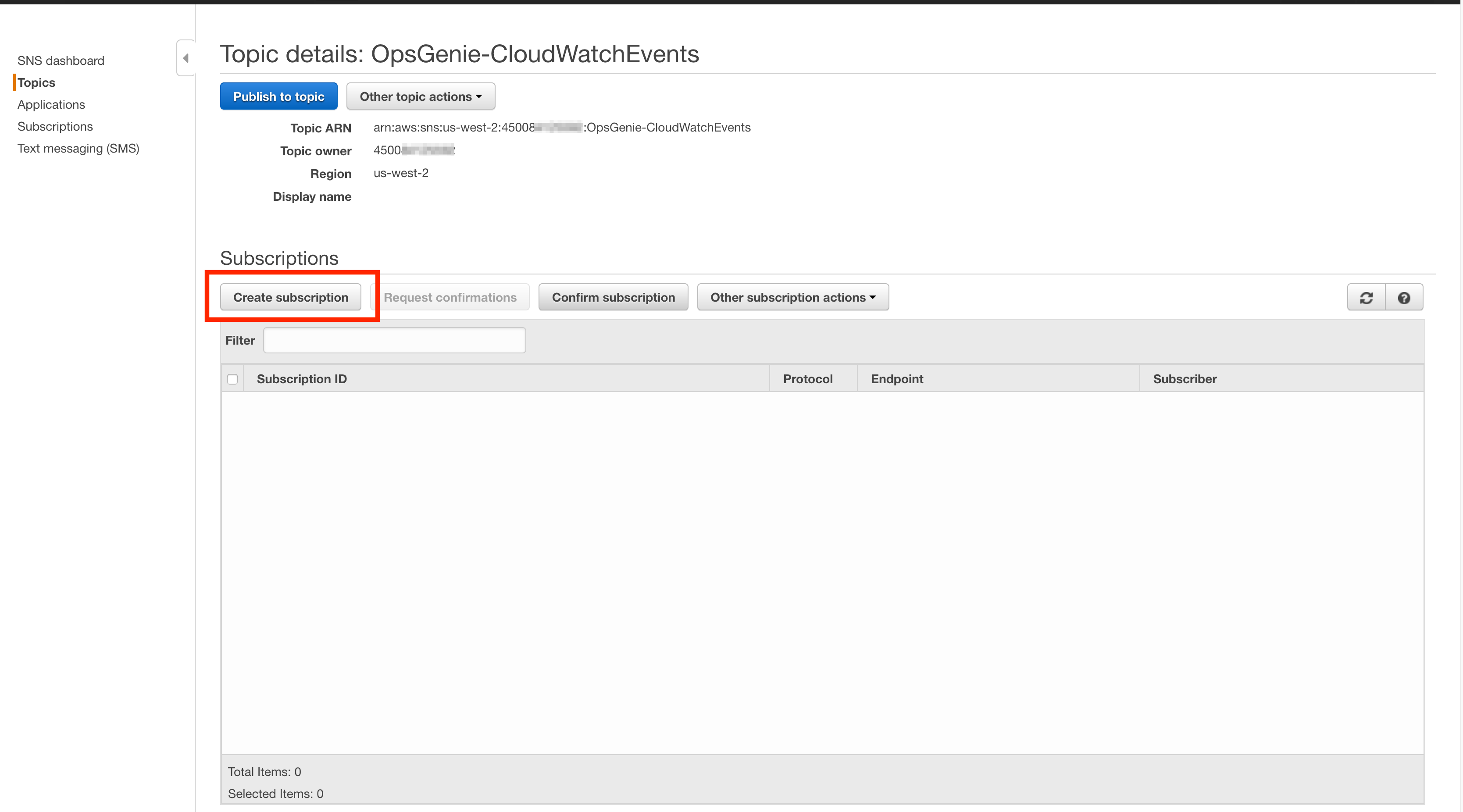 EC2 Auto Scaling サブスクリプションの作成