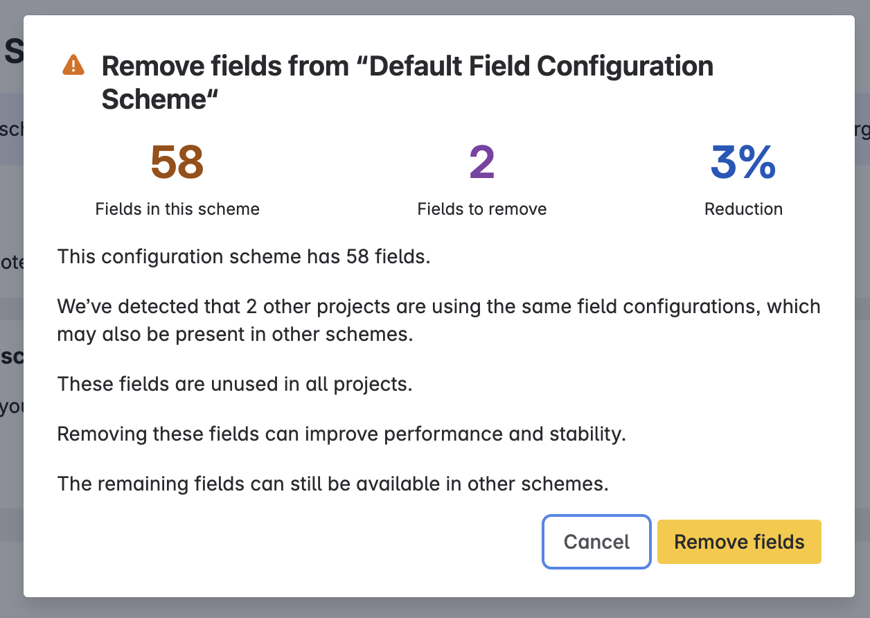 Jira admin field configuration scheme optimization review