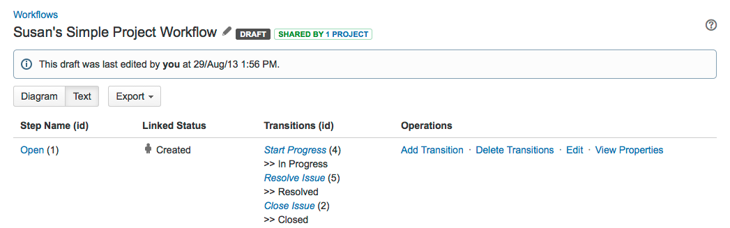 Configure the initial status | Atlassian Support