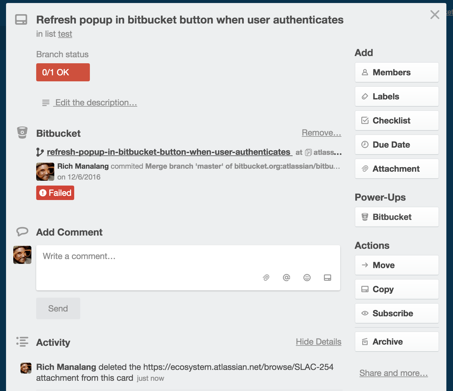 Bitbucket and Trello integration - TMC (en)