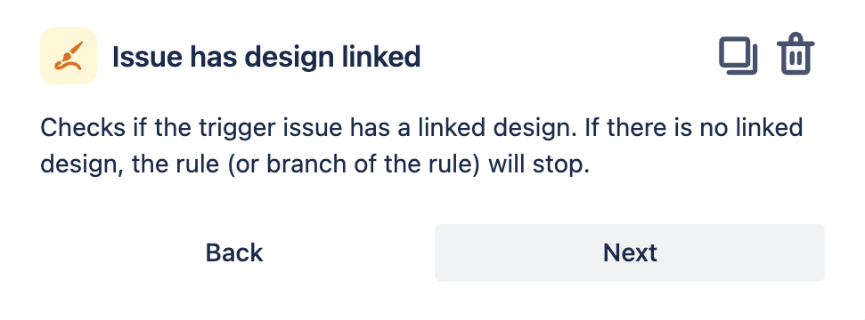 Automation to check if a design is linked to an issue