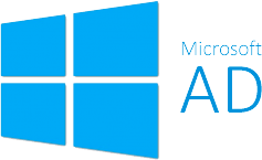 Microsoft の AD ロゴ