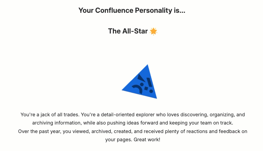 Confluence のまとめのアニメーション画像の例。