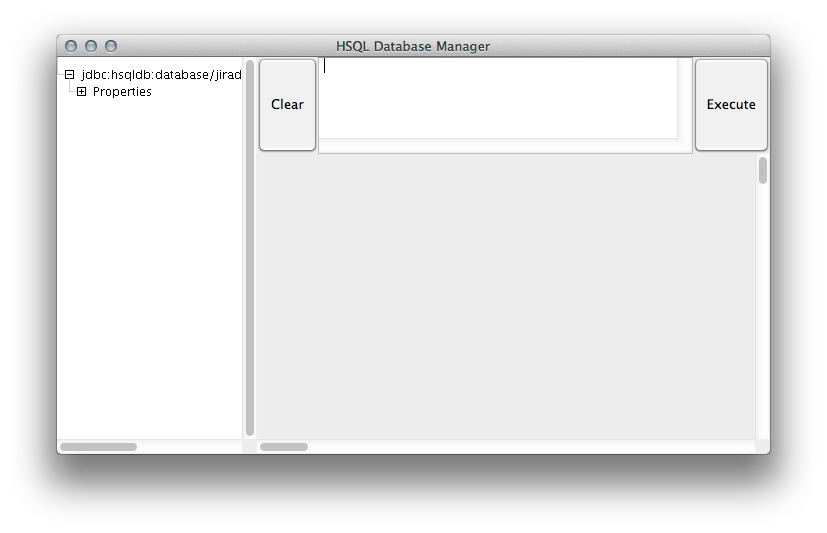 HSQL Database Manager