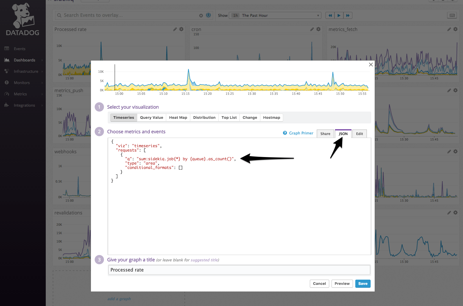 How to add a datadog metric to your statuspage