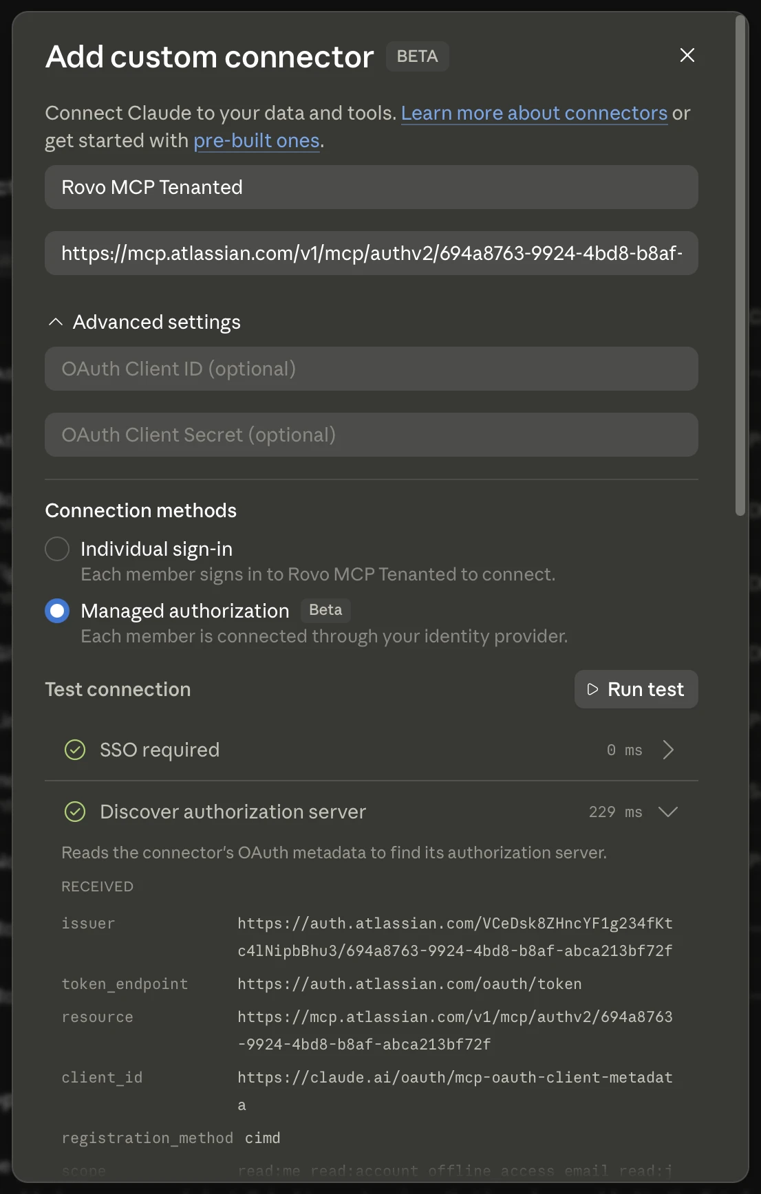 Custom connector
