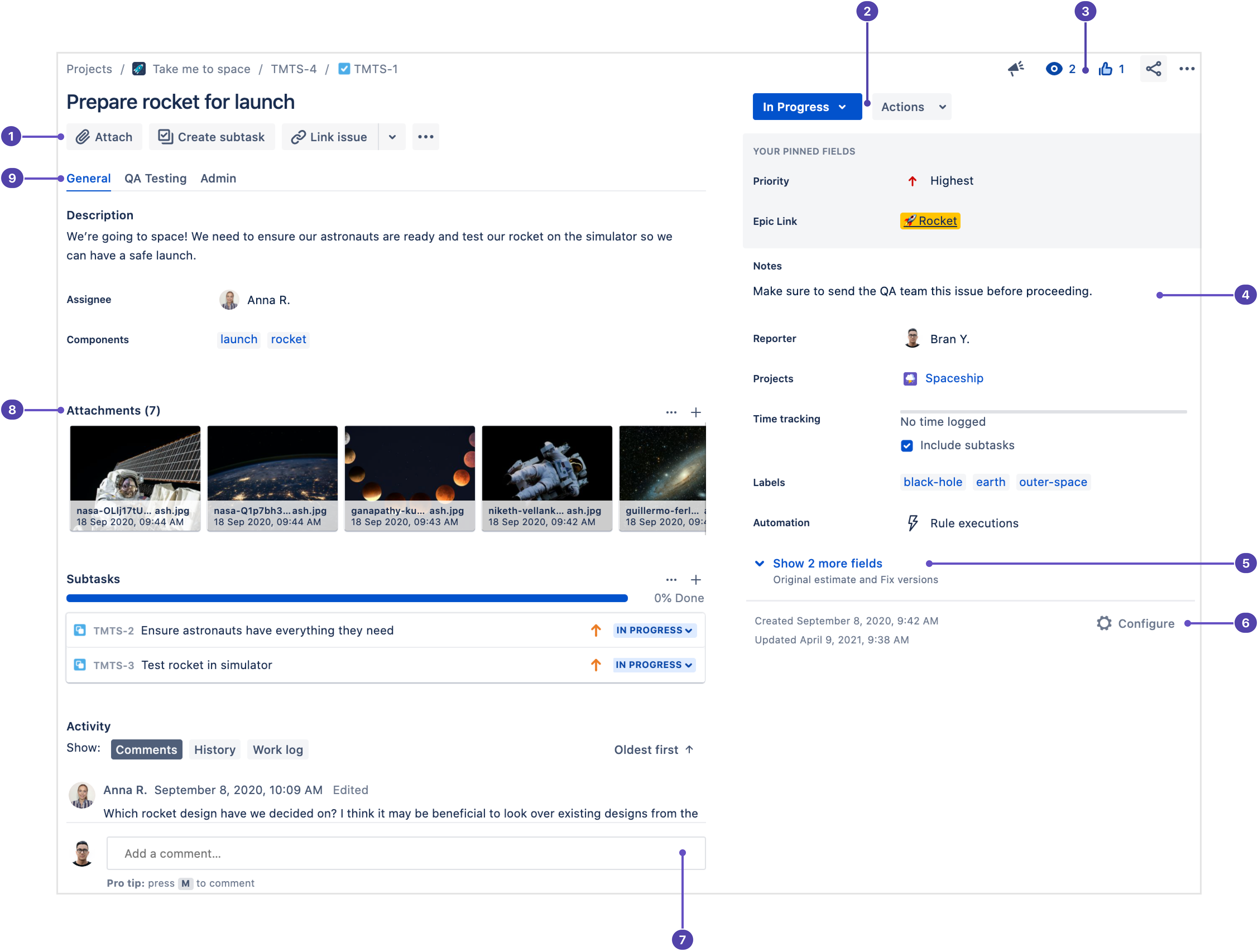 What is the issue view? Jira Work Management Cloud | Atlassian Support