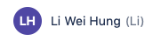profile photo showing Li Wei Hung (Li)'s name