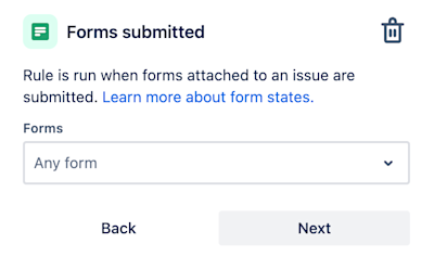 Forms submitted trigger in automation