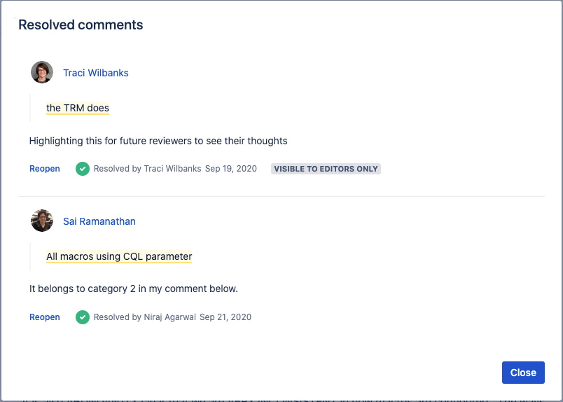 Comment on pages and blog posts | Confluence Cloud