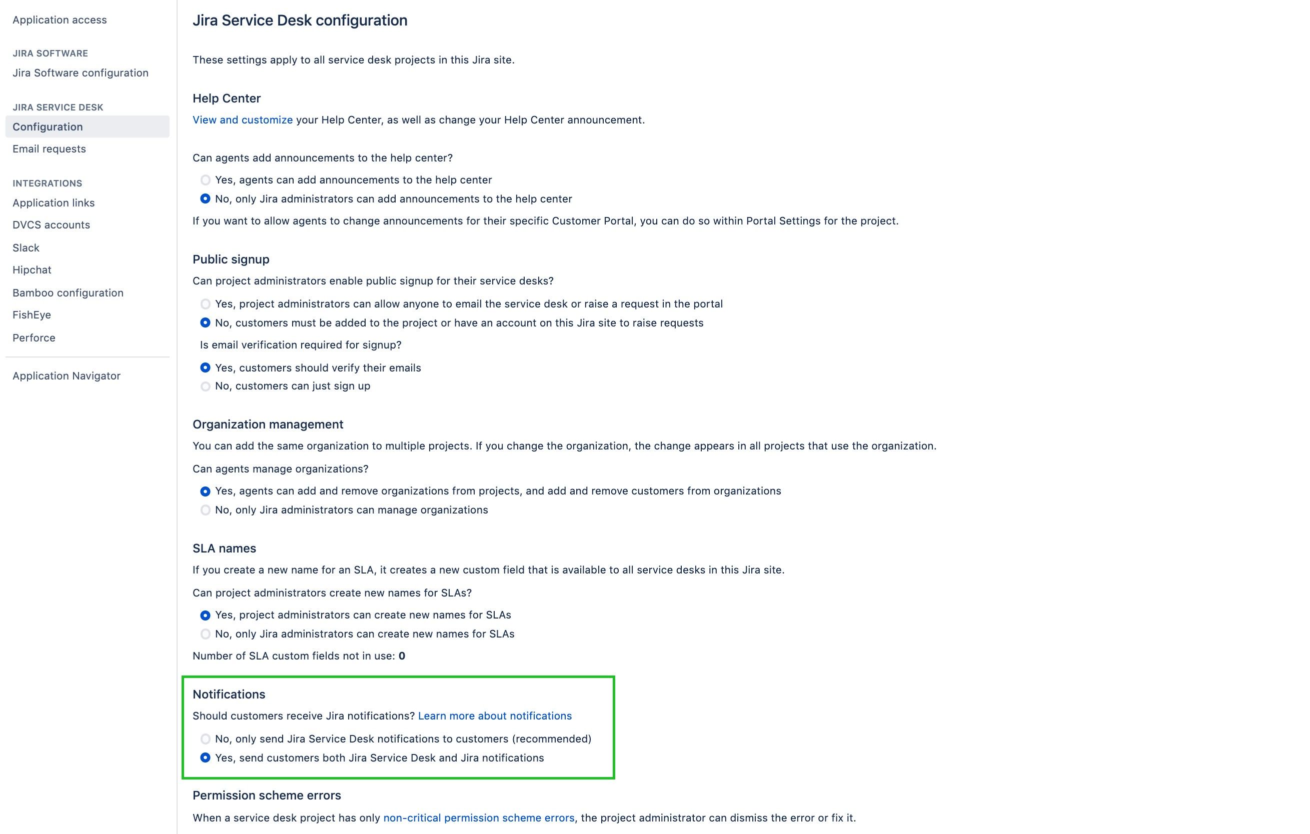 Jira Service Desk Configuration