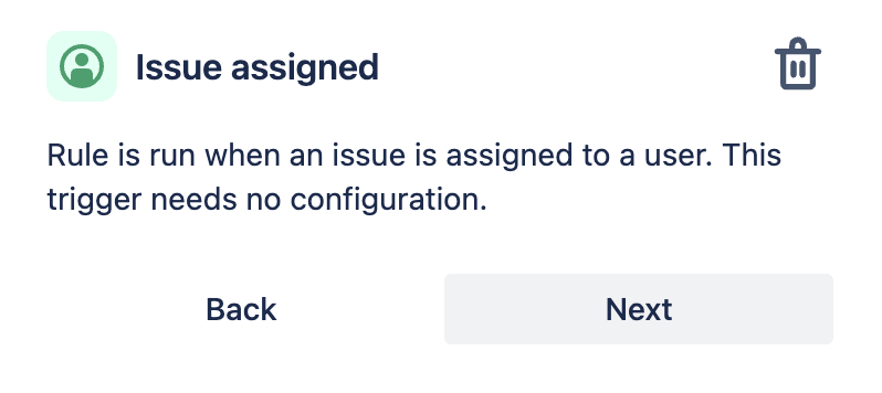Issue assigned trigger in automation