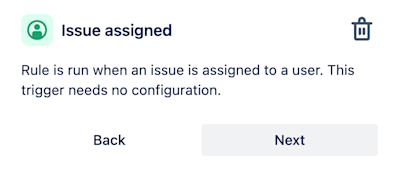 Issue assigned trigger in automation