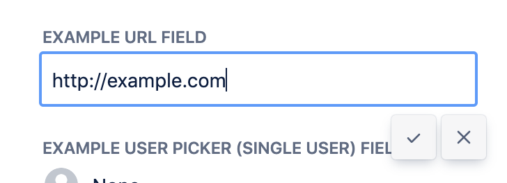 screenshot of a URL field