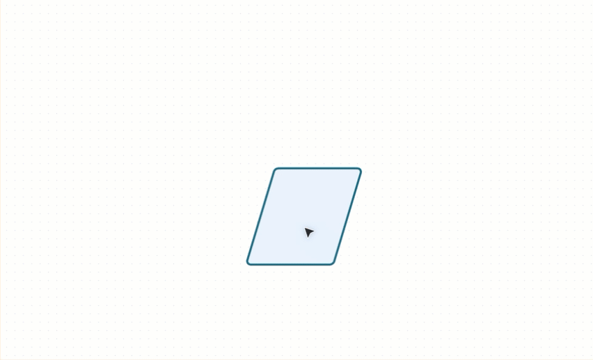Changing a shape on a whiteboard.
