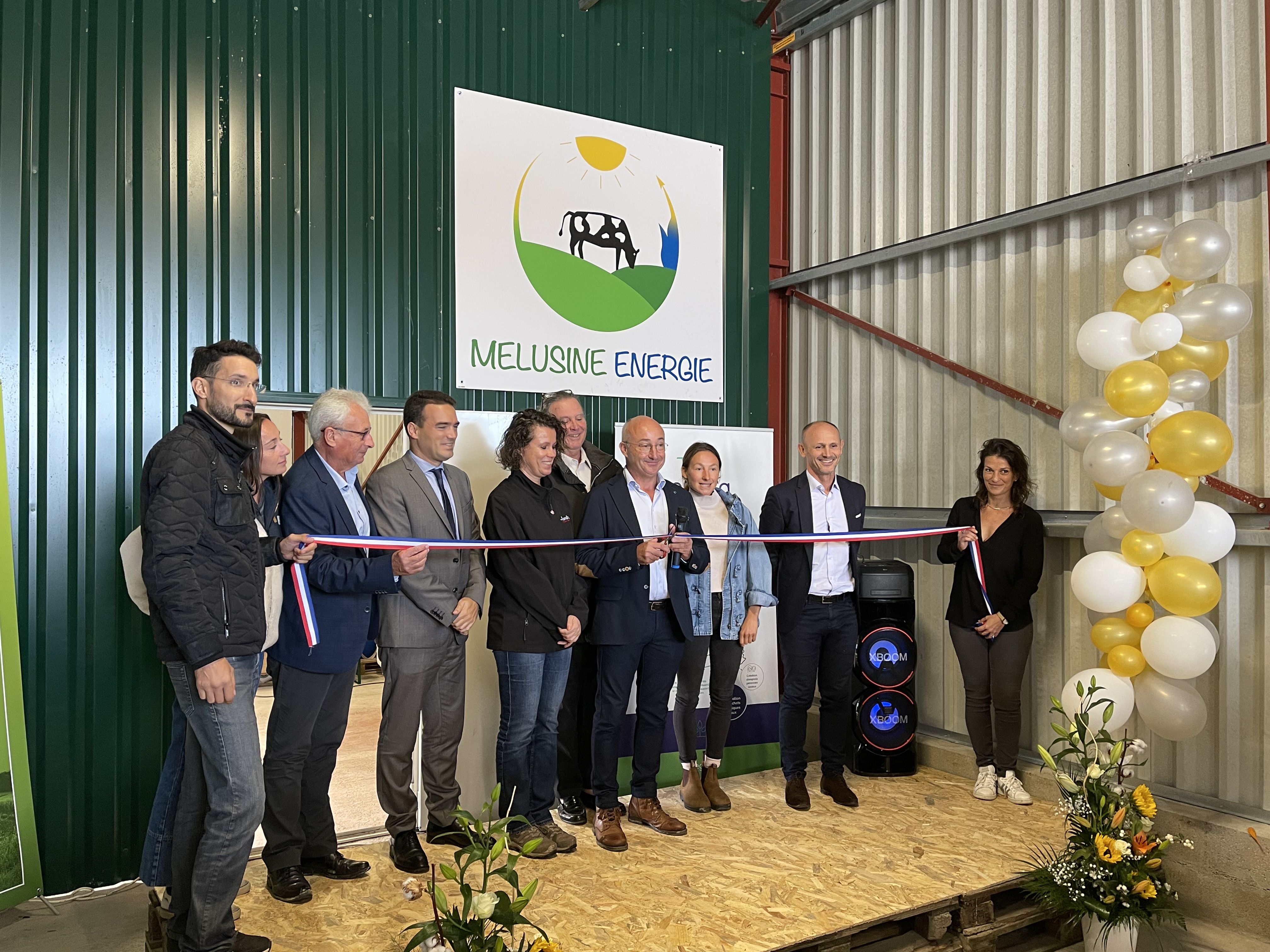Inauguration de l'unité de méthanisation Mélusine Energie