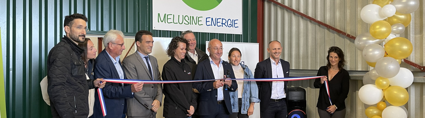 Inauguration de l'unité de méthanisation Mélusine Energie